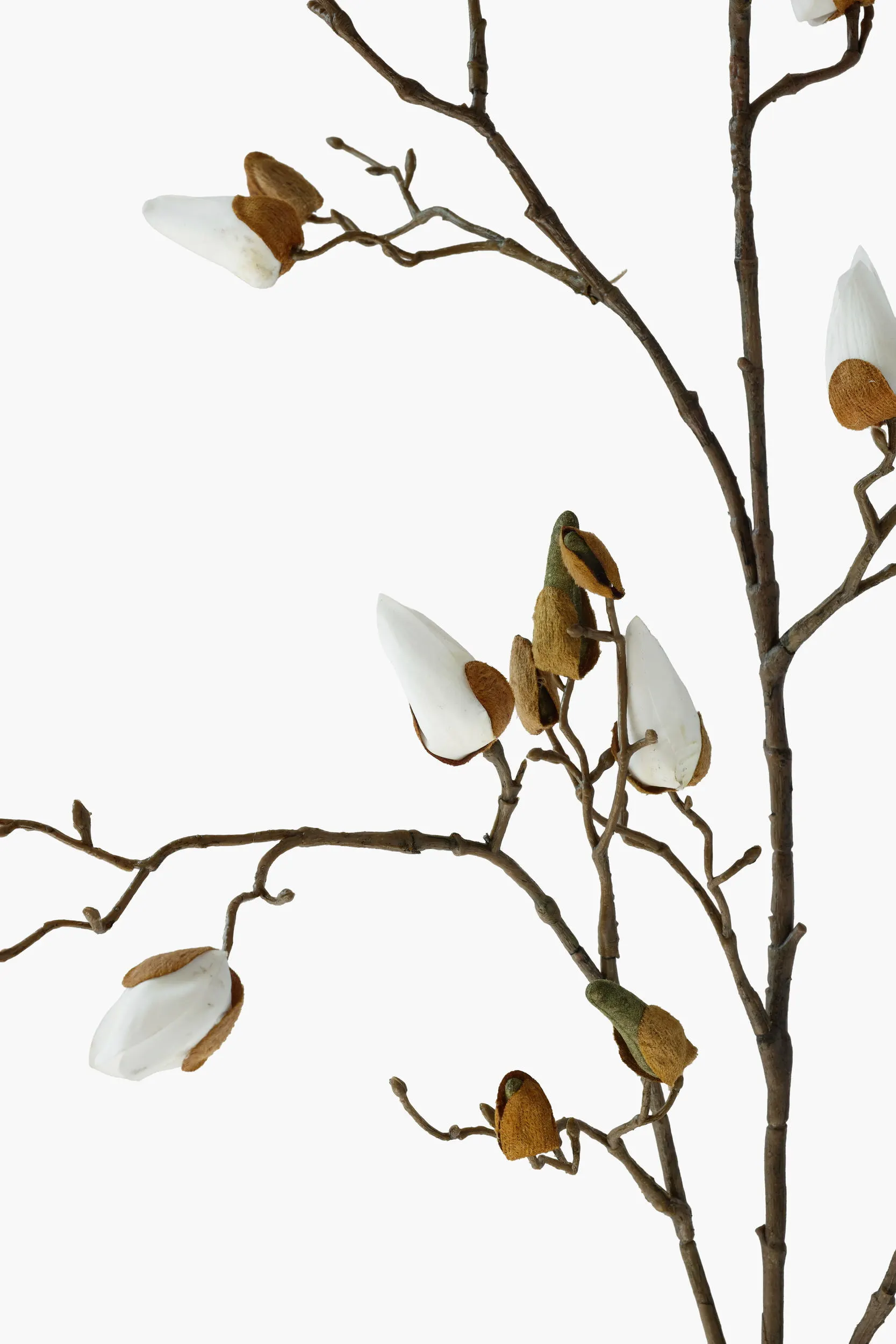 Large Branch Magnolia Buds - White (Real Touch) secondary view