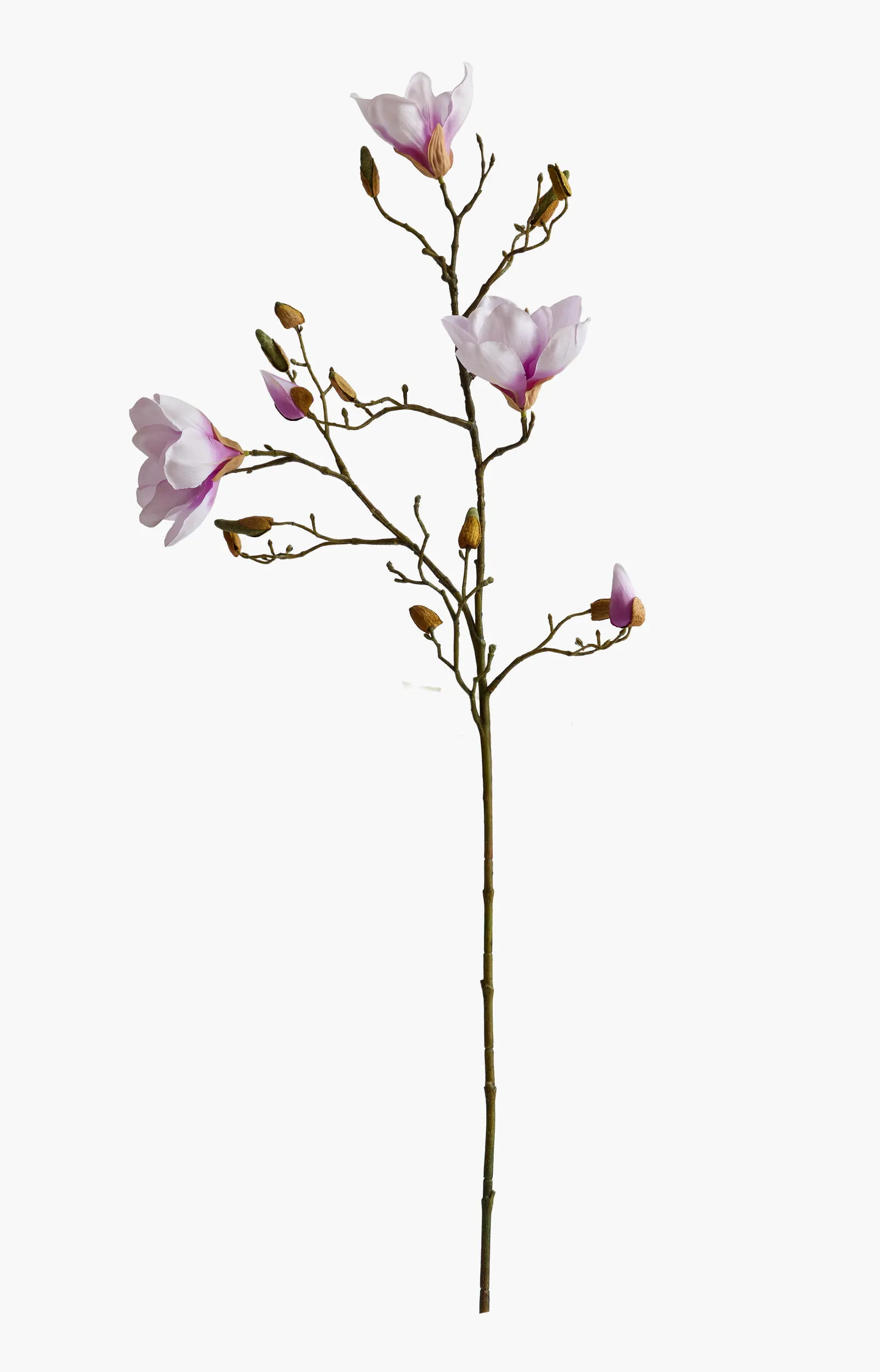 Medium Branch Yulan Magnolia (Silk Fabric) - Lavender