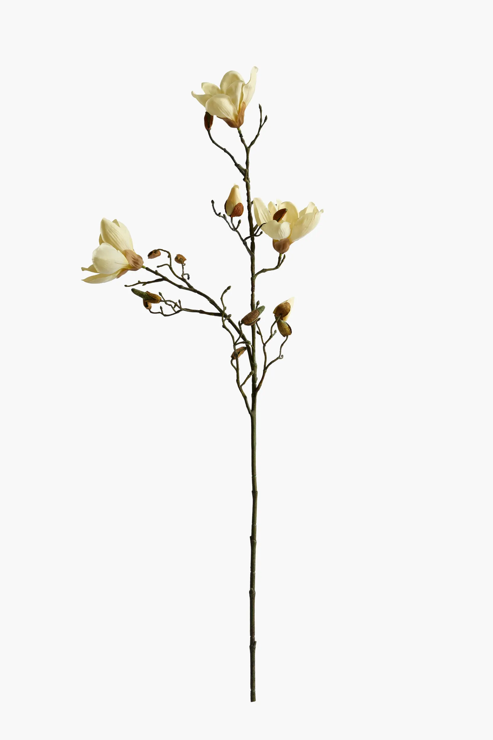 Medium Branch Yulan Magnolia (Silk Fabric) - Yellow