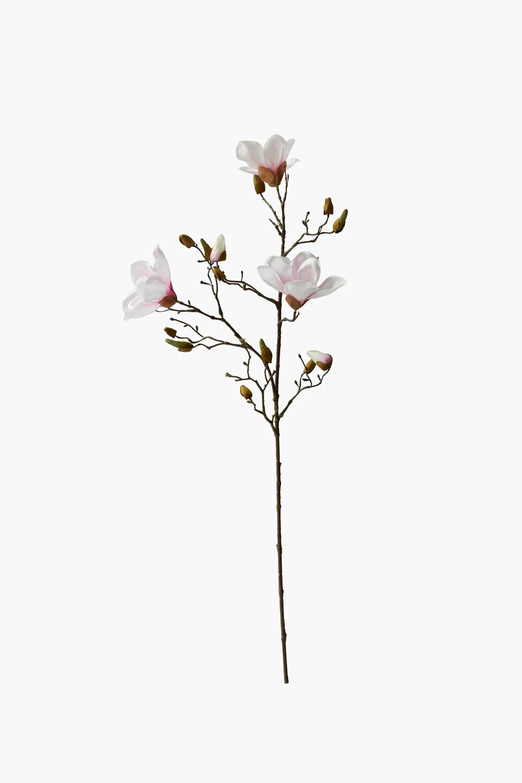 Medium Branch Yulan Magnolia (Texture Printed Fabric) - Light Pink