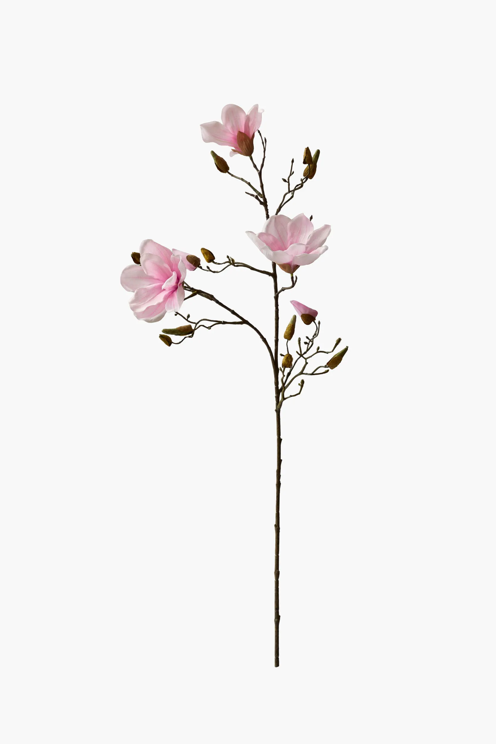 Medium Branch Yulan Magnolia (Texture Printed Fabric) - Pink