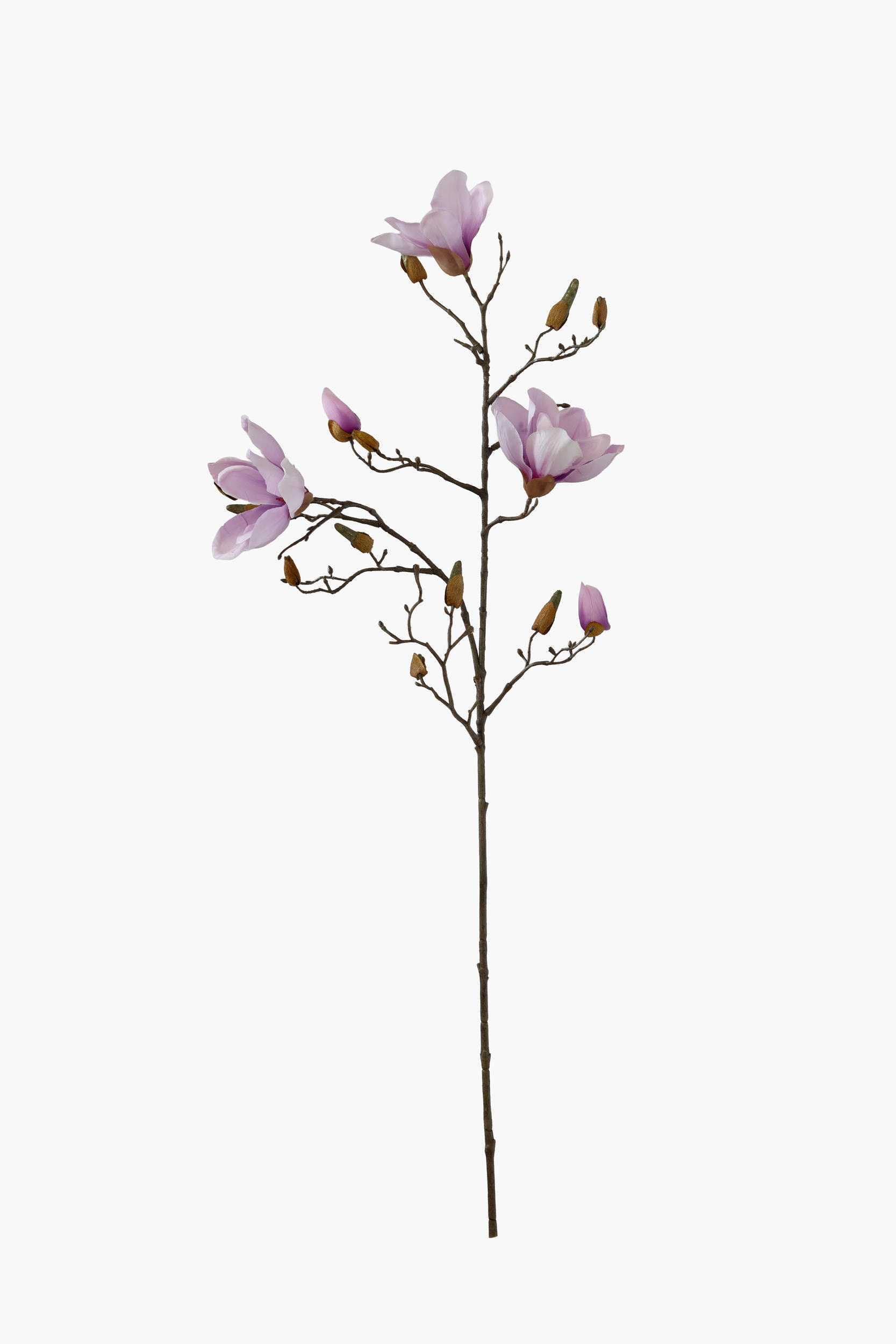 90cm Medium Branch Yulan Magnolia (Texture Printed Fabric) - Lavender (Textured)