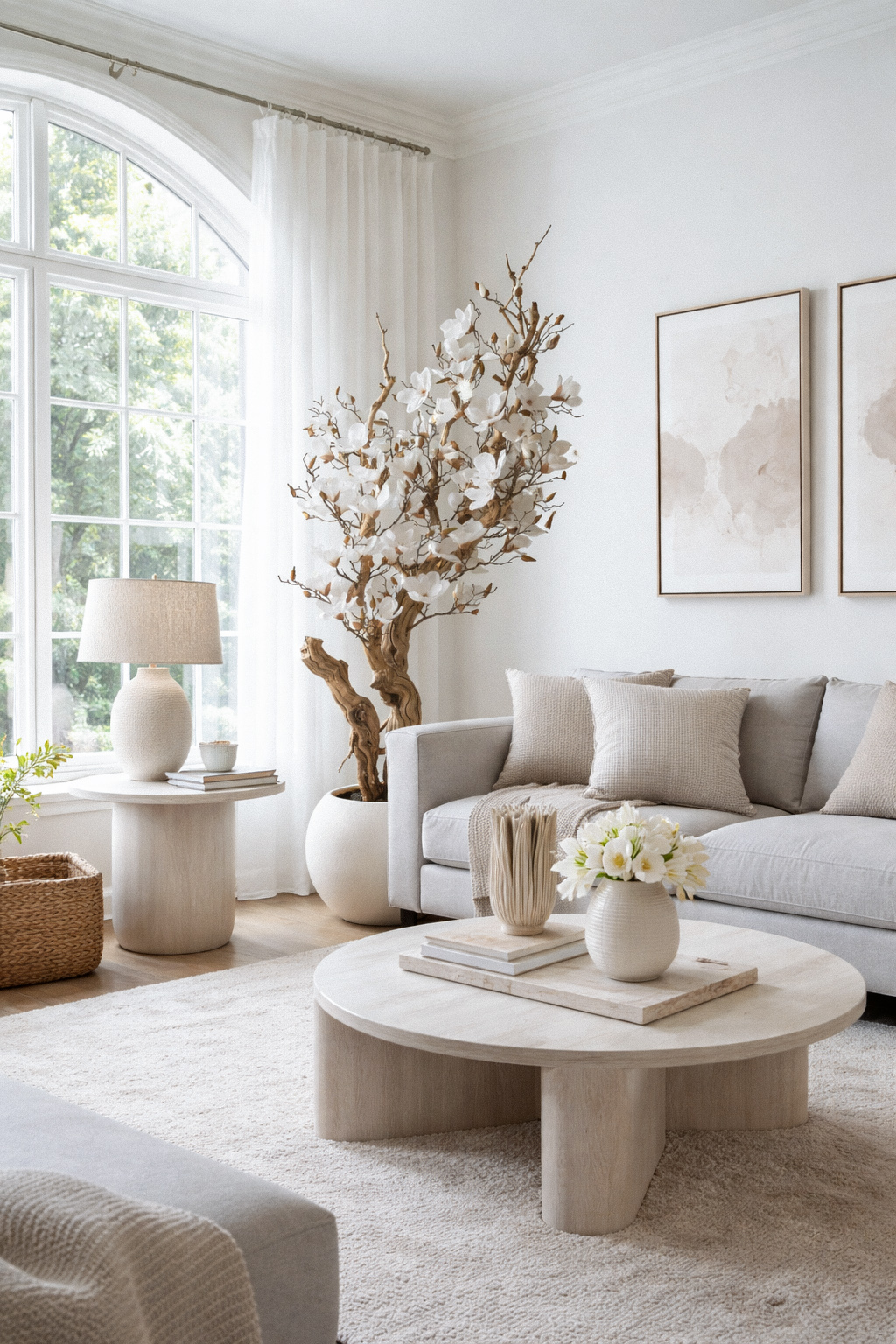 Magnolia Tree - Cream (180 cm), main product photo